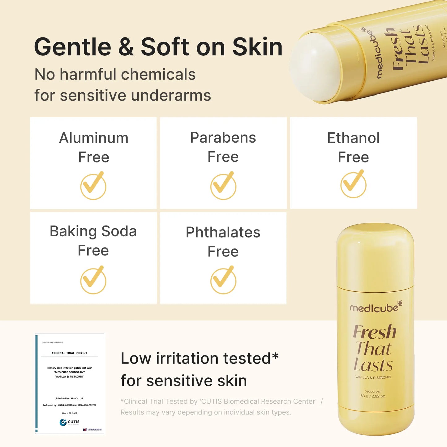 Vanilla & Pistachio Fresh Deodorant